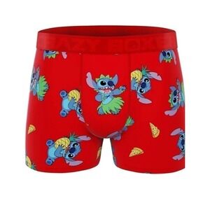 Crazy Boxer Men's Underwear Disney Stitch Lilo Hawaiian Pizza  Novelty Gift Sz L